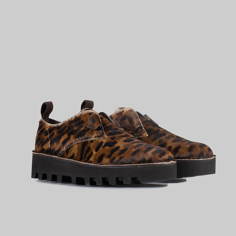 X Engineered Garments Desert Khan - Leopard Print Pony - Image 5