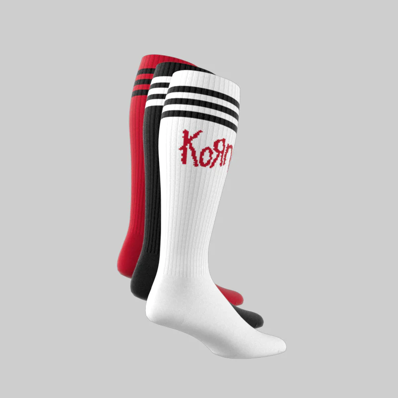 X KoRn Socks - White/Black - Image 7