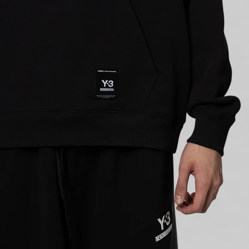 X Neighborhood Graphic Hoodie - Black - Image 5