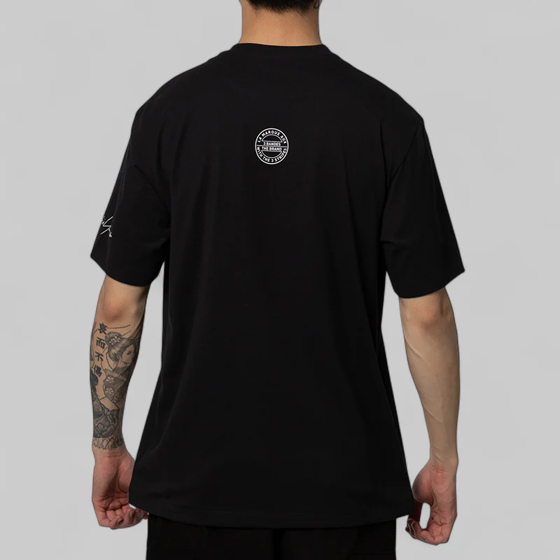 X Neighborhood Logo T-Shirt - Black - Image 2