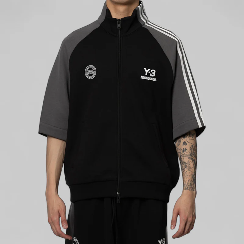 X Neighborhood Track Top (removable sleeves) - Black - Image 2
