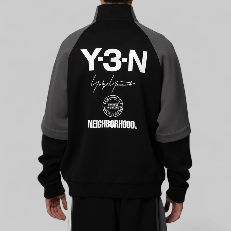 X Neighborhood Track Top (removable sleeves) - Black - Image 3