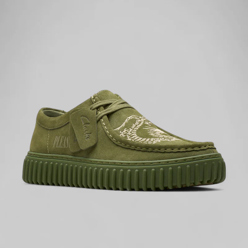 X Pleasures Torhill Dragon Lo - Olive Suede - Image 7