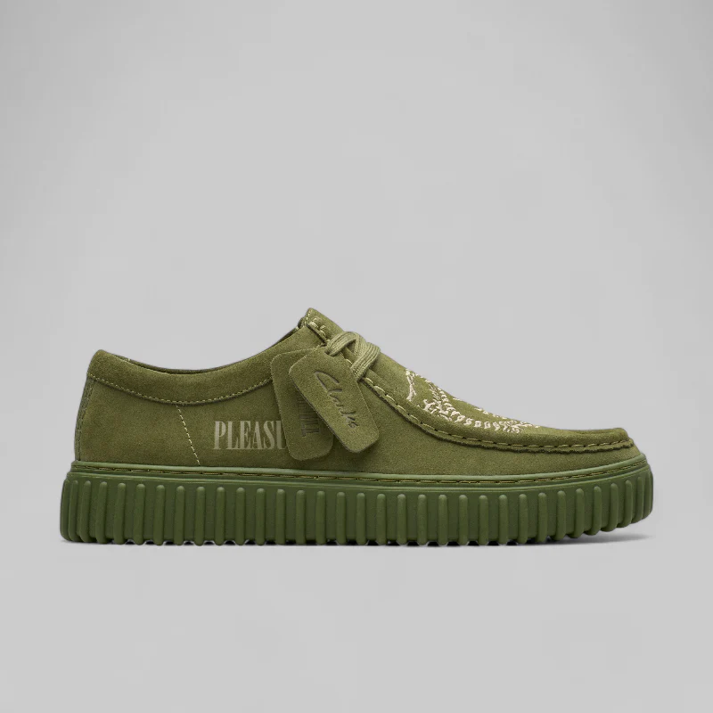 X Pleasures Torhill Dragon Lo - Olive Suede - Image 8