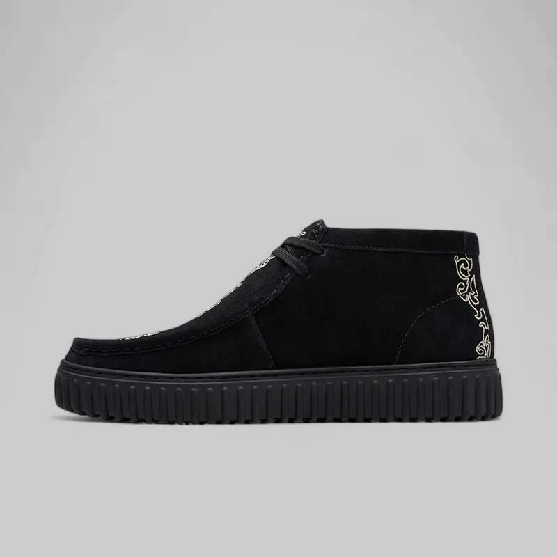 X Pleasures Torhill Woven - Black Suede - Image 2