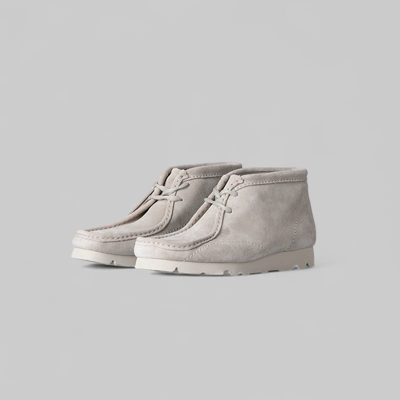 X POST ARCHIVE FACTION (PAF) Wallabee Boot - Beige Suede - Image 3