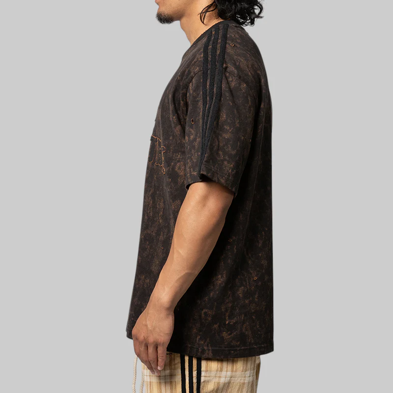 X Song For The Mute ADI006 T-Shirt - Black/Wild Brown - Image 2