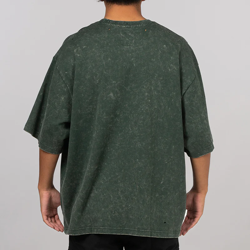 X Song For The Mute Wash T-Shirt - Shadow Green - Image 3