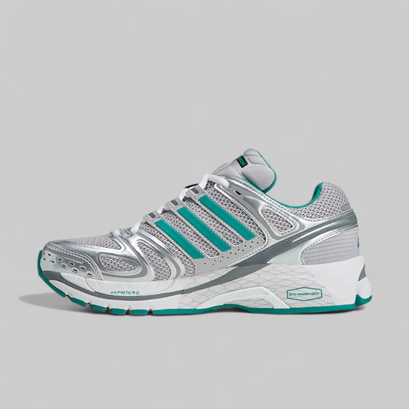 X Sporty & Rich Adistar Control 5 - Grey Two/Pure Teal - Image 4