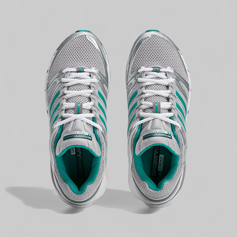 X Sporty & Rich Adistar Control 5 - Grey Two/Pure Teal - Image 5