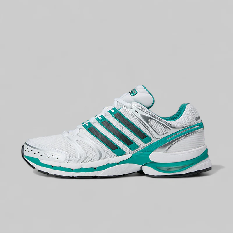 X Sporty & Rich Adistar Control 5 - White/Pure Teal