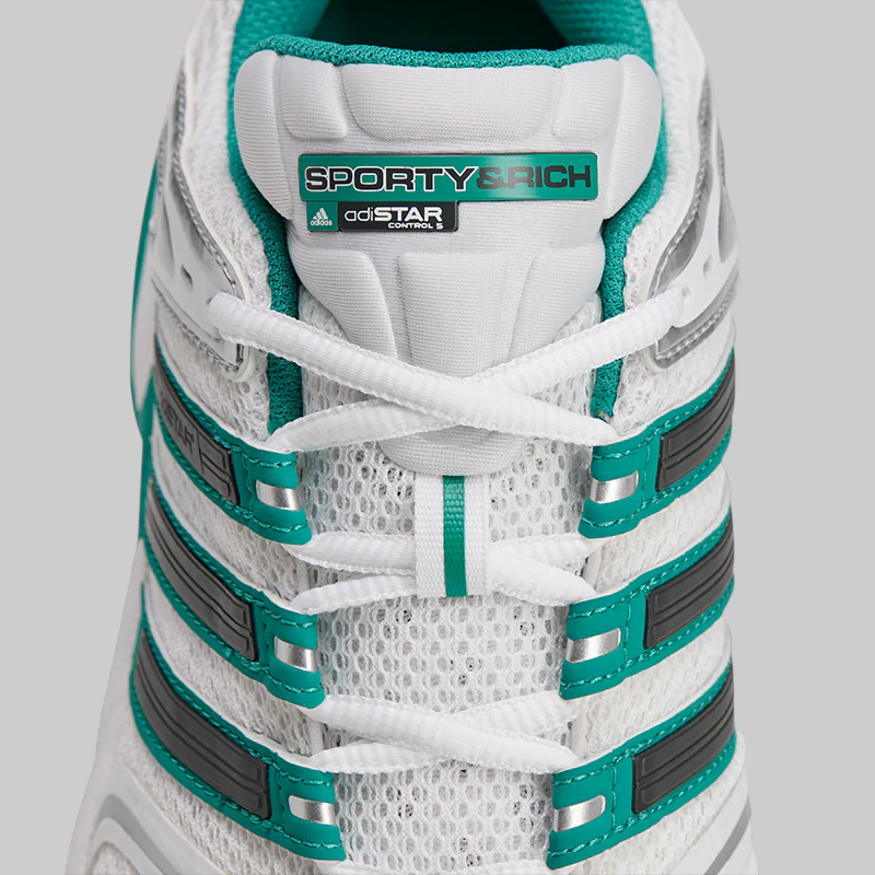 X Sporty & Rich Adistar Control 5 - White/Pure Teal - Image 2