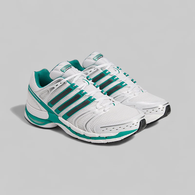 X Sporty & Rich Adistar Control 5 - White/Pure Teal - Image 6