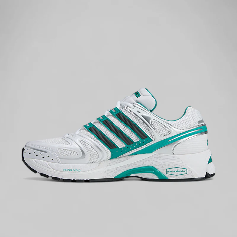 X Sporty & Rich Adistar Control 5 - White/Pure Teal - Image 7