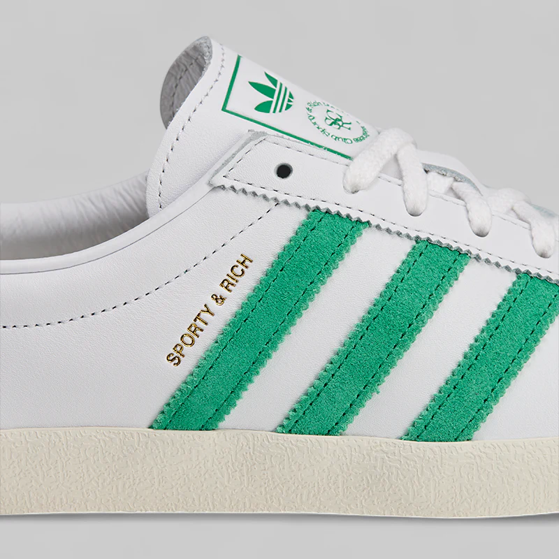X Sporty & Rich Blanc - Cloud White/Green - Image 4