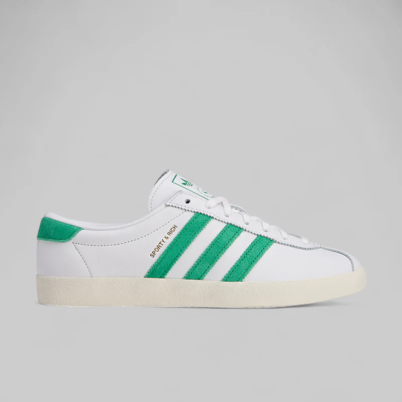 X Sporty & Rich Blanc - Cloud White/Green - Image 5