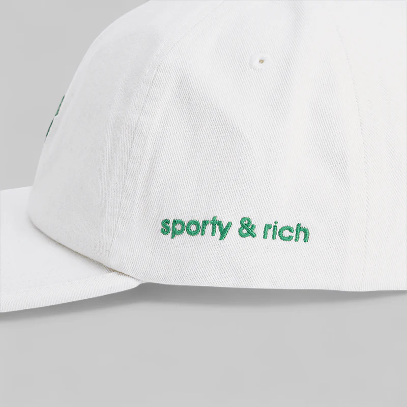 X Sporty & Rich Cap - White/Green - Image 4