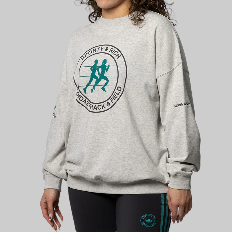 X Sporty & Rich Sweater - Light Grey Heather - Image 2