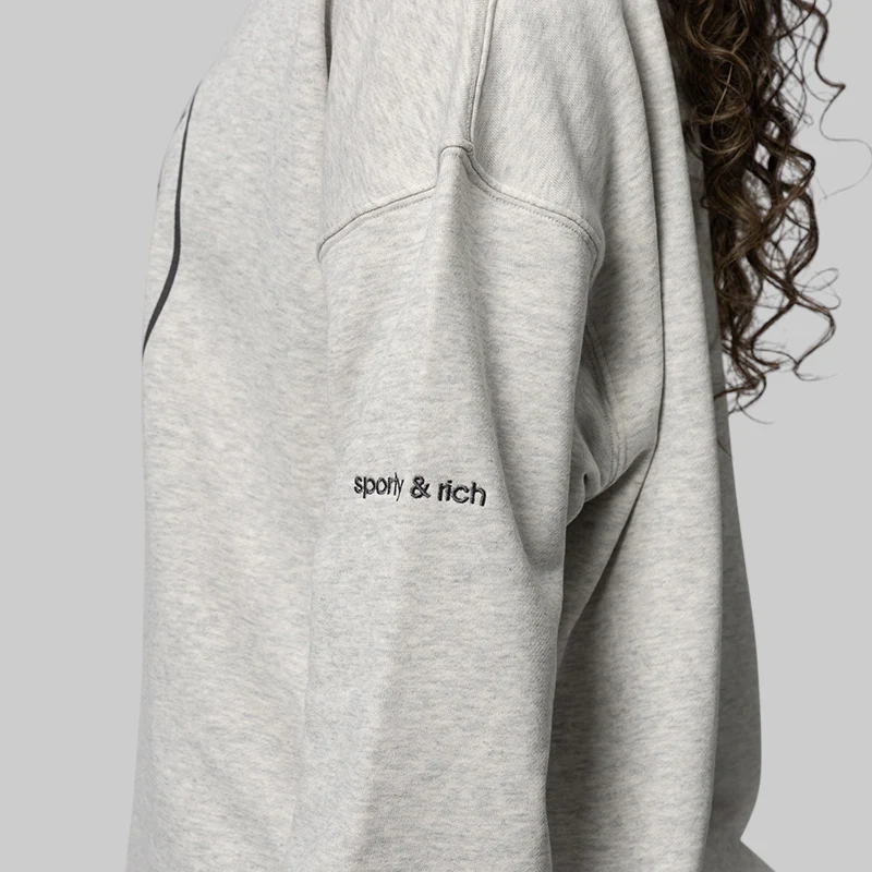 X Sporty & Rich Sweater - Light Grey Heather - Image 5