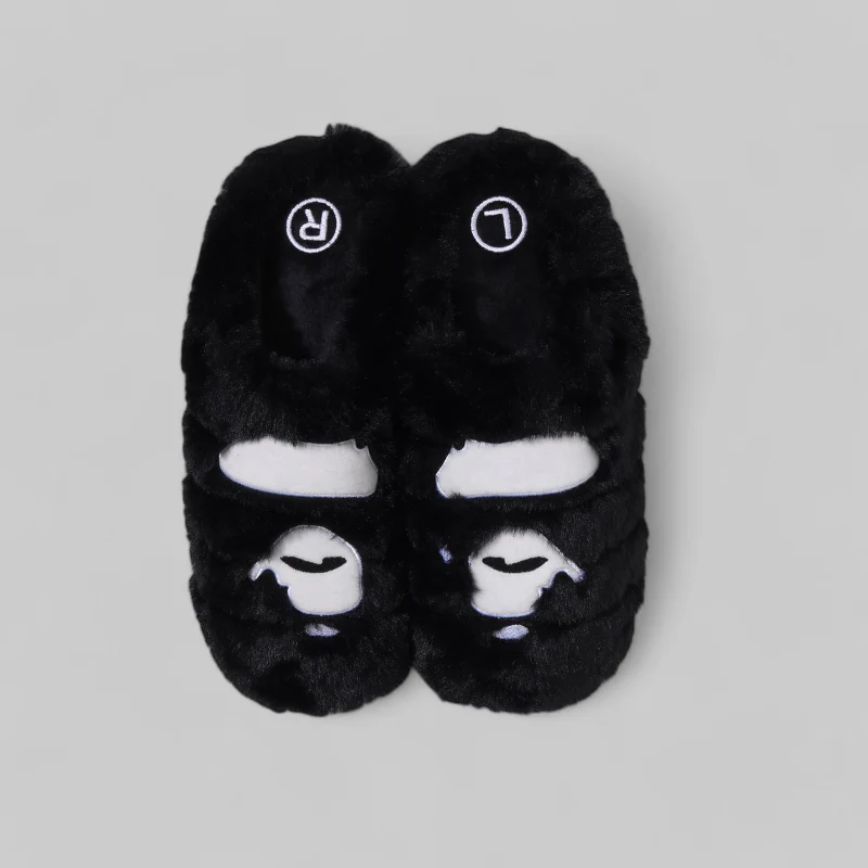 X Subu Ape Head Puffer Sandals - Black - Image 2