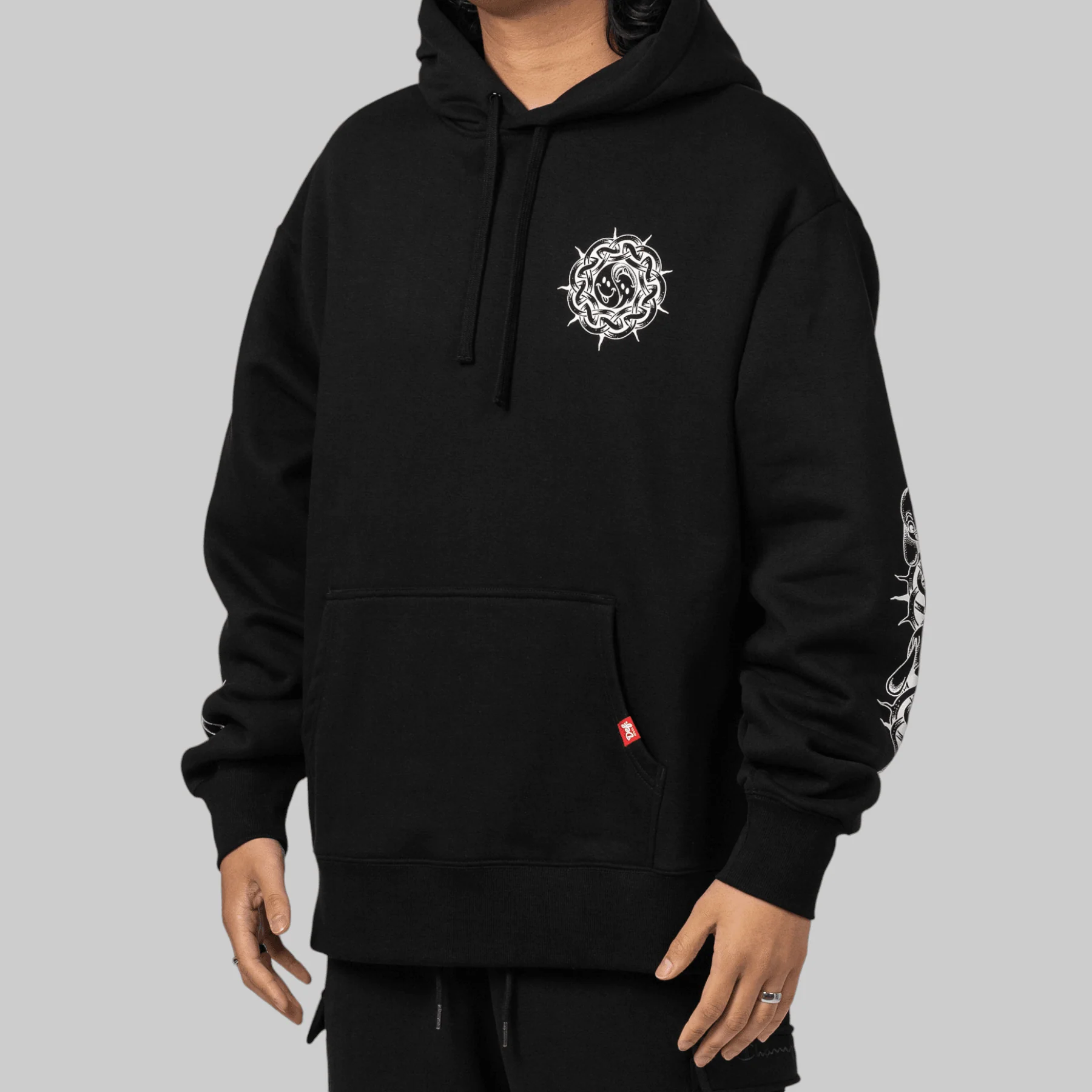 X Thom Hinton Yin Yang Hoodie - Black - Image 2