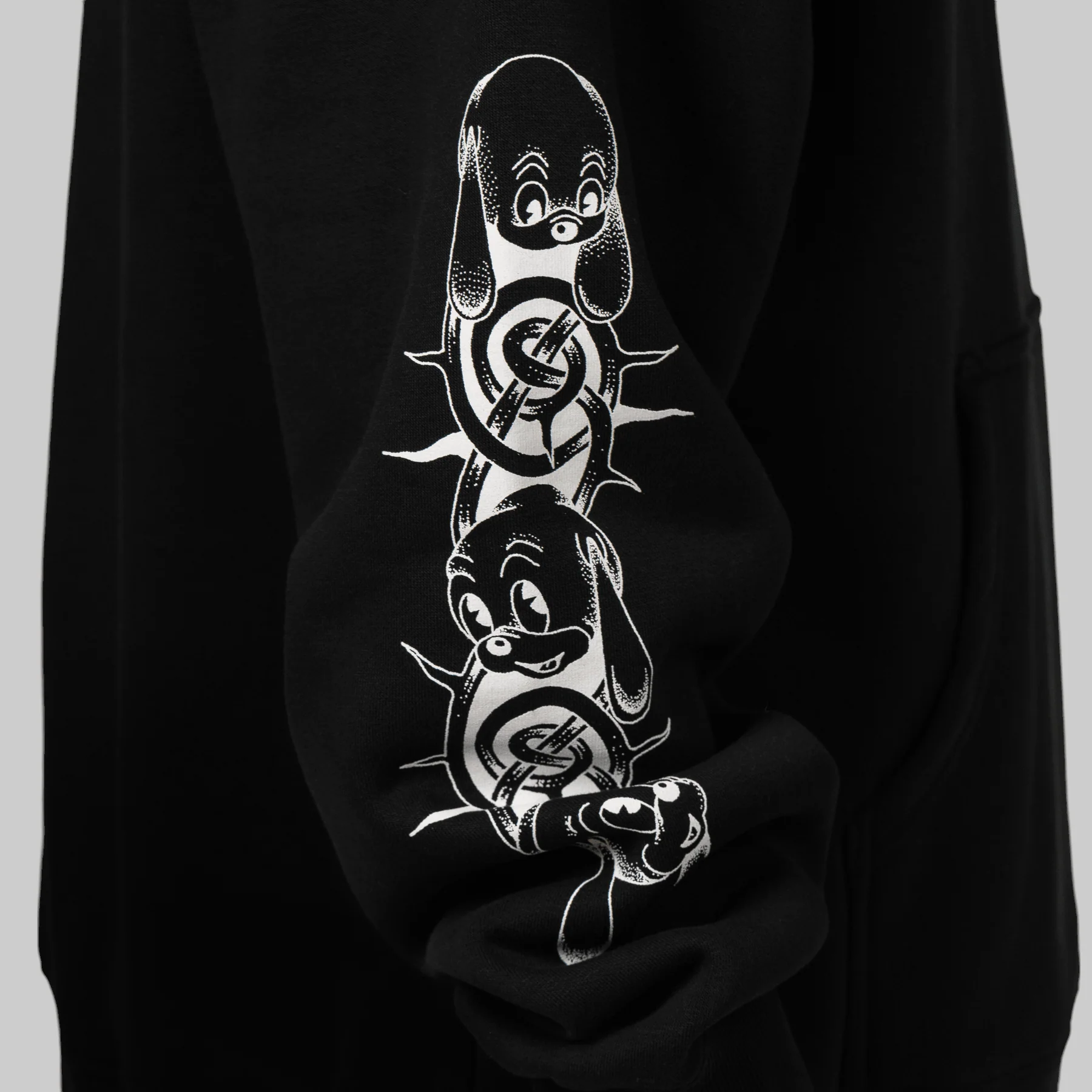 X Thom Hinton Yin Yang Hoodie - Black - Image 6