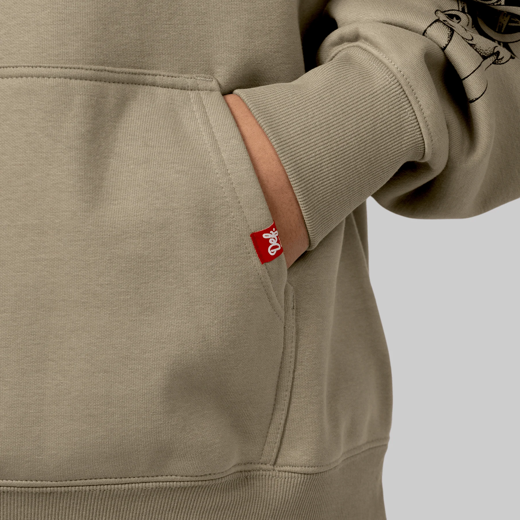 X Thom Hinton Yin Yang Hoodie - Eucalyptus - Image 6