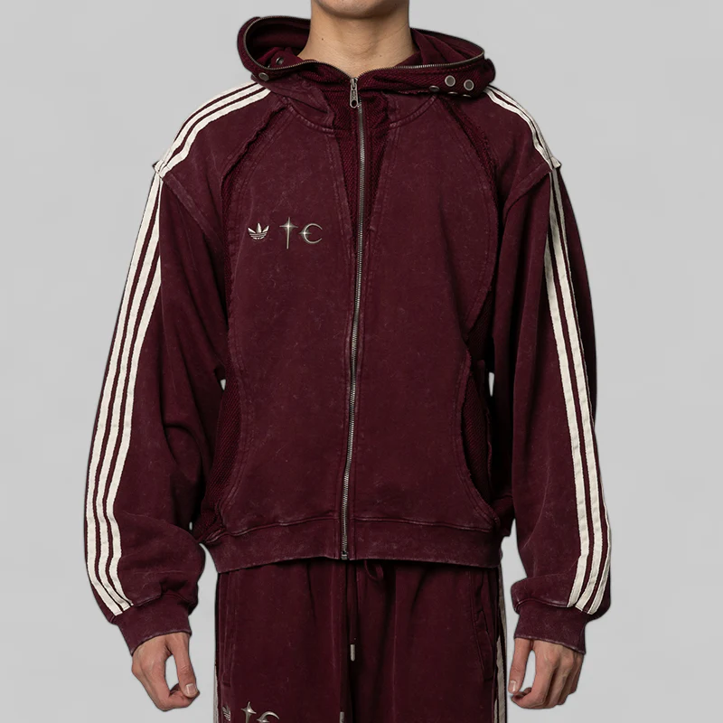 X Thug Club Teamgeist Sweat Hoodie - Maroon