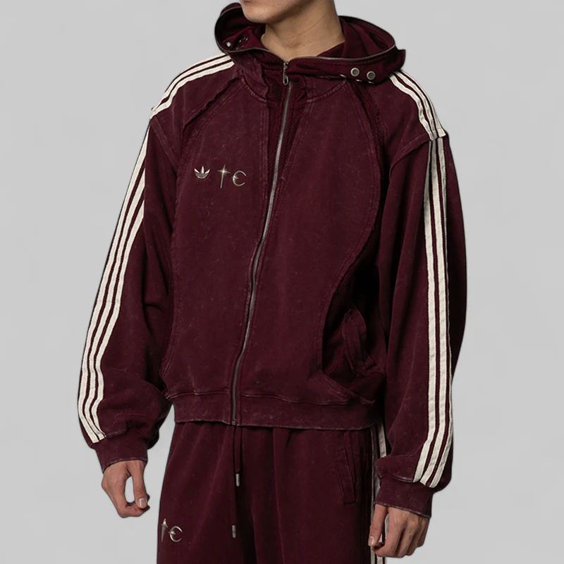 X Thug Club Teamgeist Sweat Hoodie - Maroon - Image 2