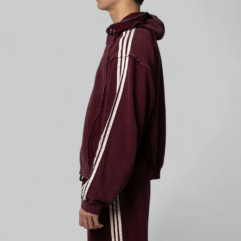 X Thug Club Teamgeist Sweat Hoodie - Maroon - Image 3