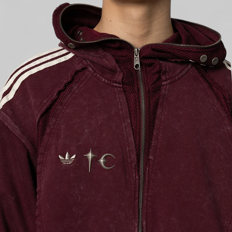 X Thug Club Teamgeist Sweat Hoodie - Maroon - Image 5