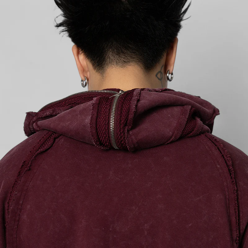 X Thug Club Teamgeist Sweat Hoodie - Maroon - Image 7