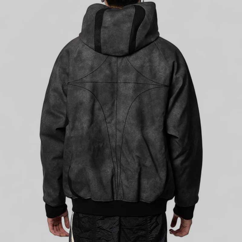 X Thug Club Teamgeist Faux Leather Jacket - Black - Image 4