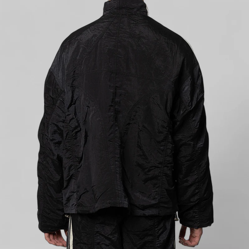 X Thug Club Woven Track Top - Black/Silver Metallic - Image 4
