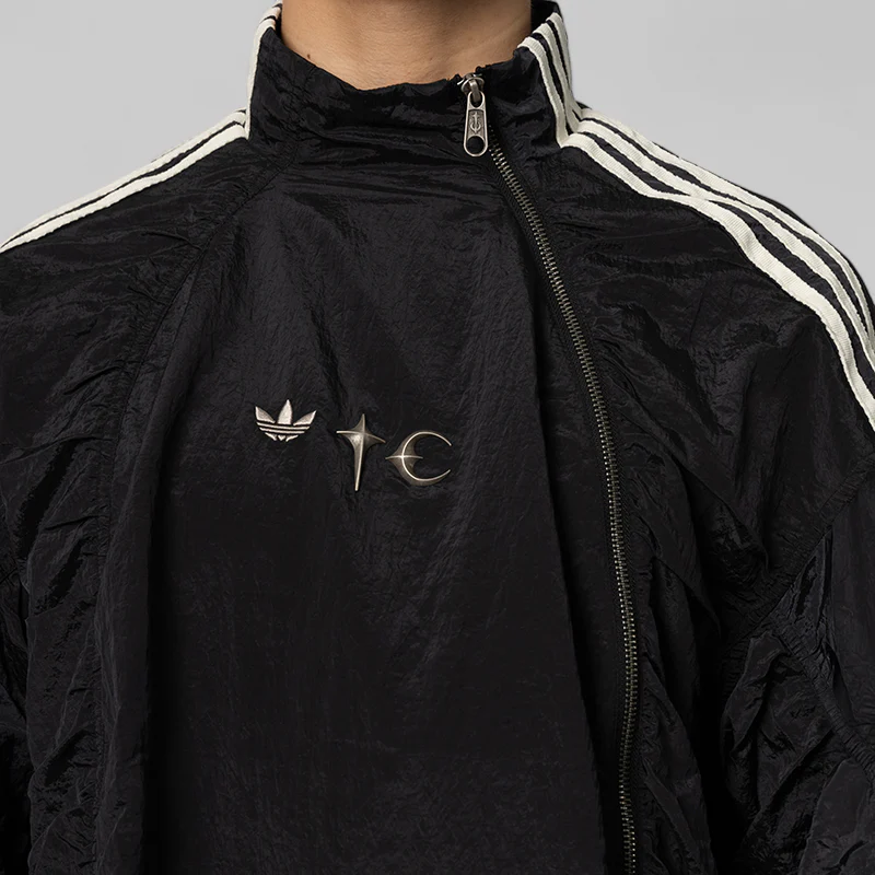 X Thug Club Woven Track Top - Black/Silver Metallic - Image 5