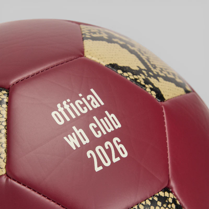 X Wales Bonner Football Ball - Burgundy - Image 2