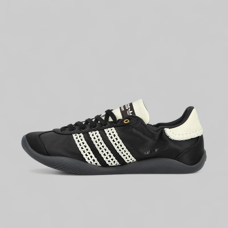 X Wales Bonner Karintha Low Satin - Black/Cream White
