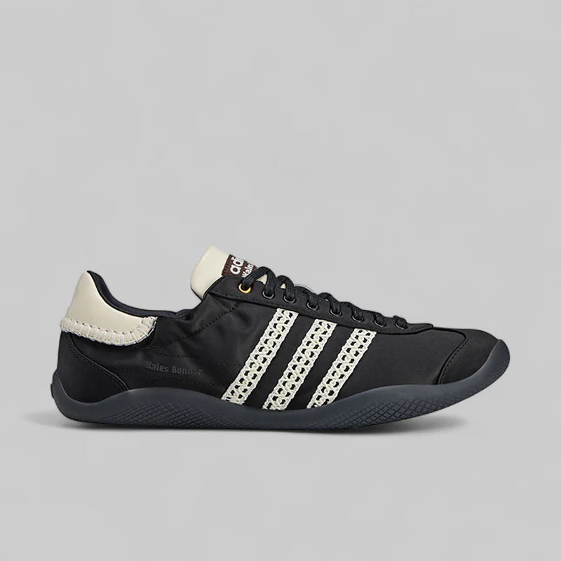 X Wales Bonner Karintha Low Satin - Black/Cream White - Image 3