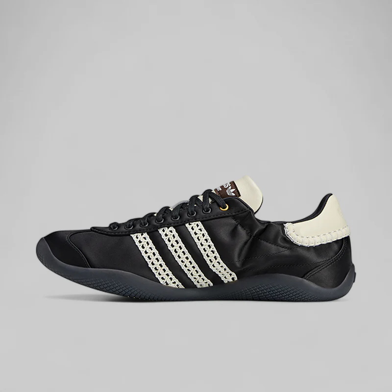 X Wales Bonner Karintha Low Satin - Black/Cream White - Image 4