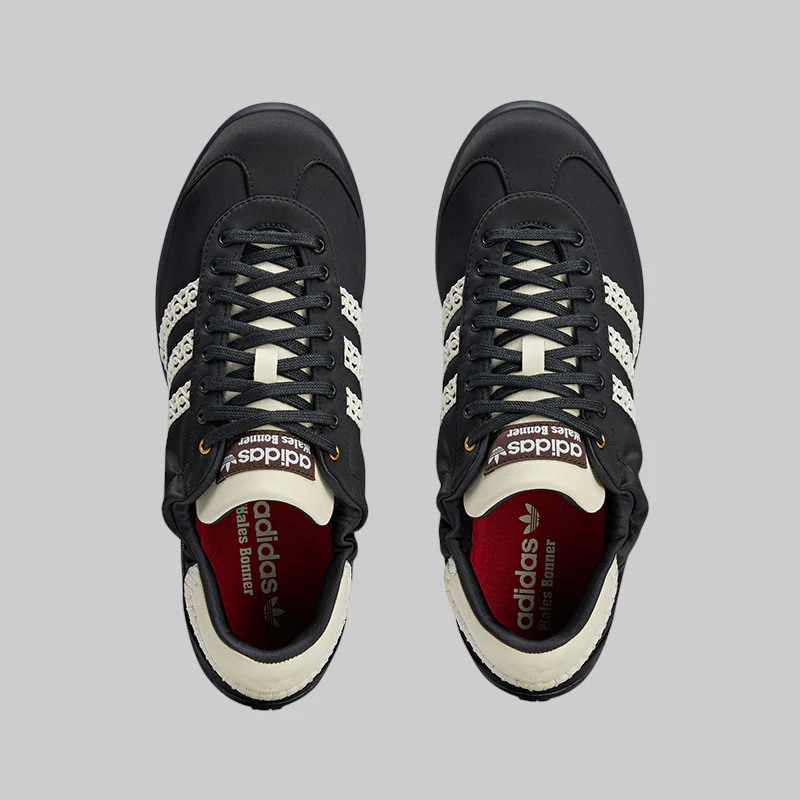 X Wales Bonner Karintha Low Satin - Black/Cream White - Image 5