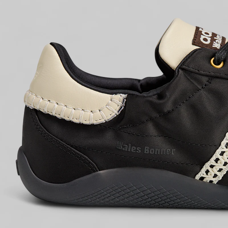 X Wales Bonner Karintha Low Satin - Black/Cream White - Image 7