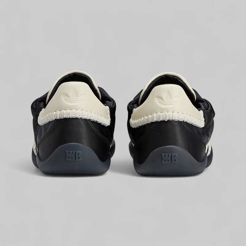 X Wales Bonner Karintha Low Satin - Black/Cream White - Image 8