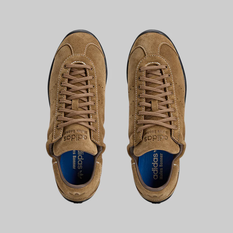 X Wales Bonner Karintha Suede Lo Pro - Earth Strata/Black - Image 5