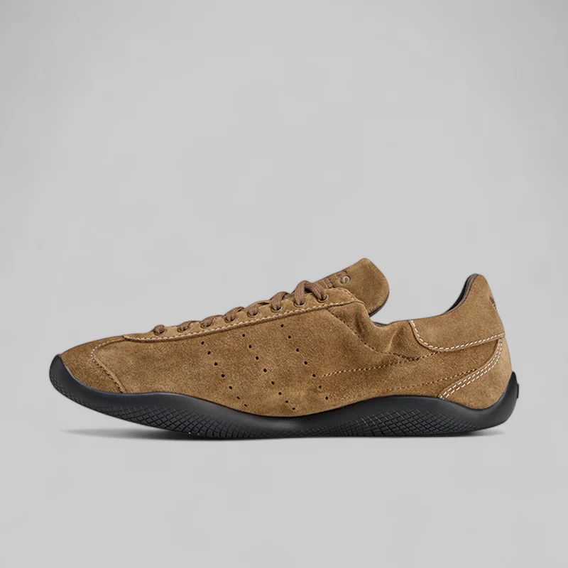X Wales Bonner Karintha Suede Lo Pro - Earth Strata/Black - Image 6