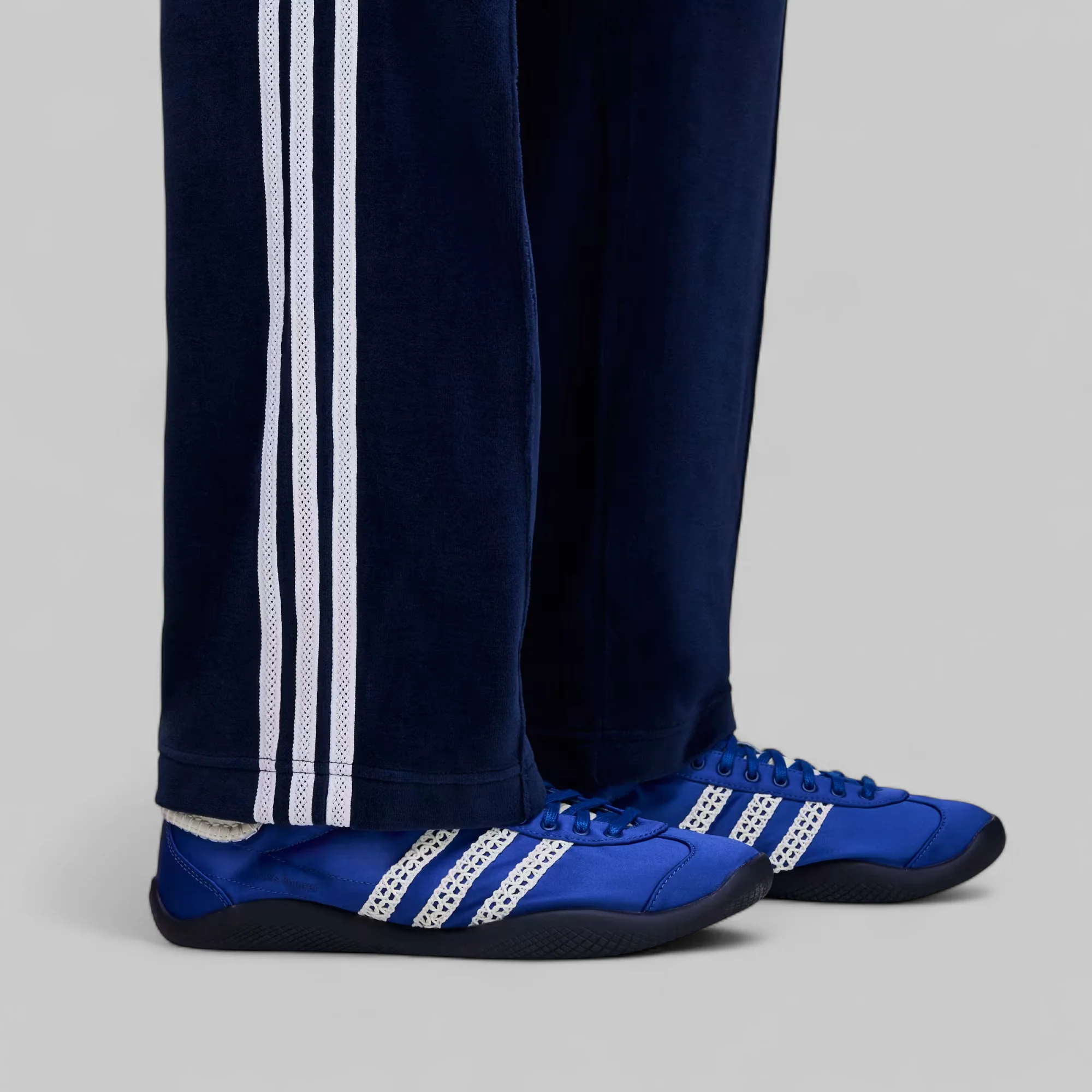 X Wales Bonner Velour Trackpant - Collegiate Navy - Image 10