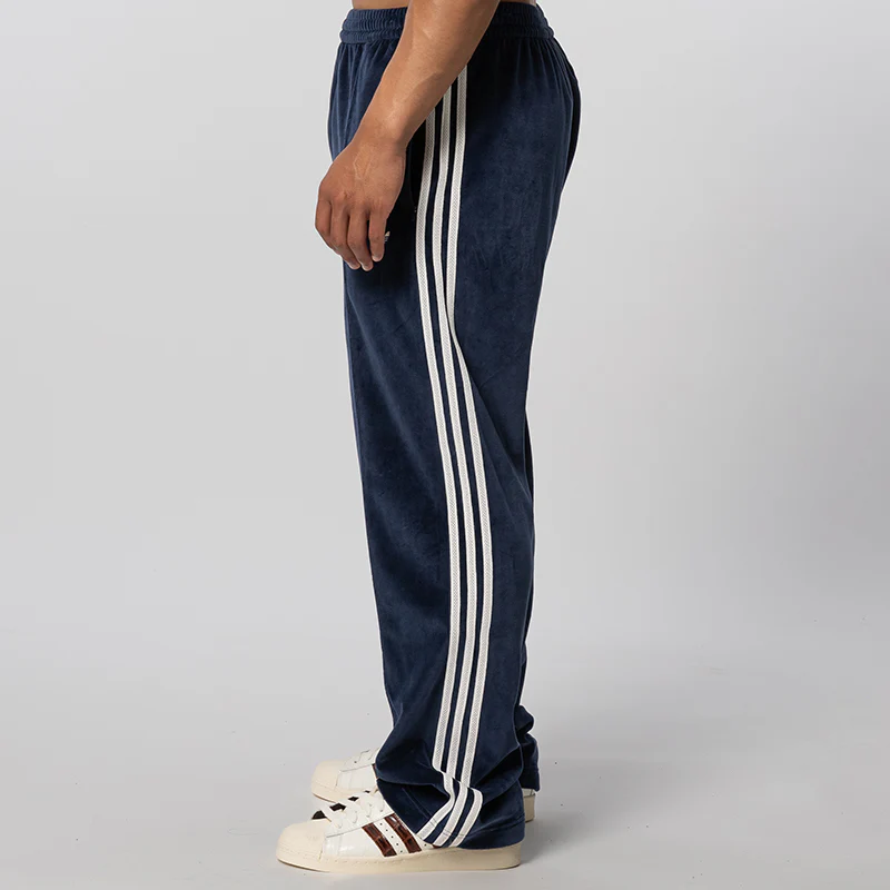 X Wales Bonner Velour Trackpant - Collegiate Navy - Image 3