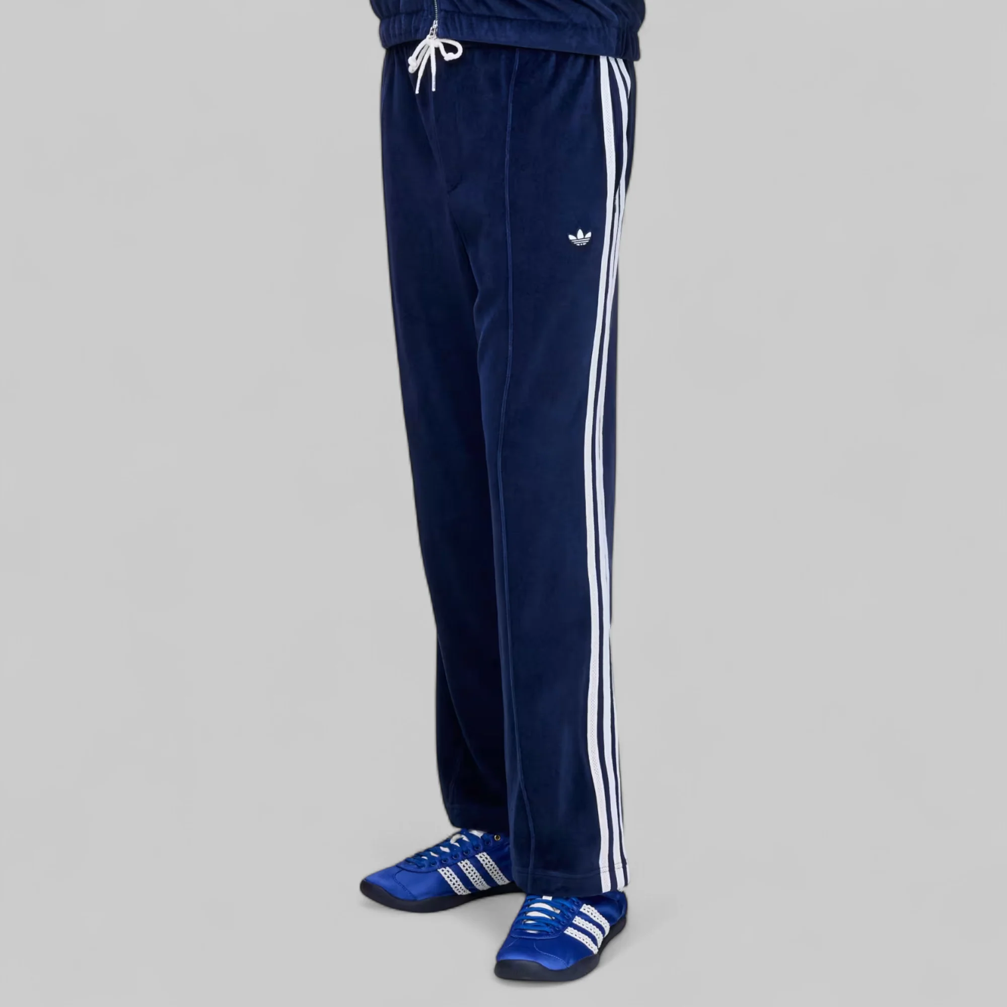 X Wales Bonner Velour Trackpant - Collegiate Navy - Image 7