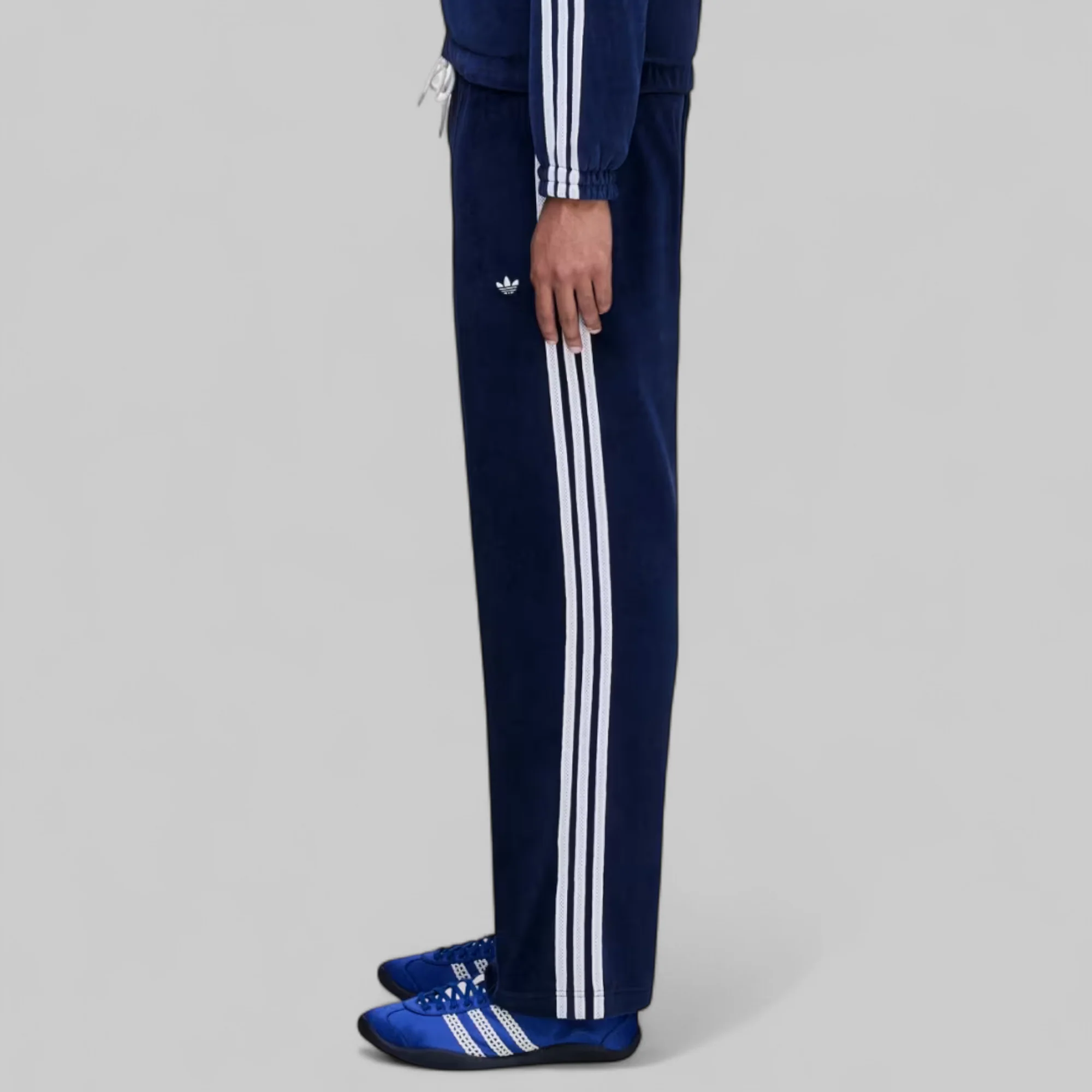X Wales Bonner Velour Trackpant - Collegiate Navy - Image 9