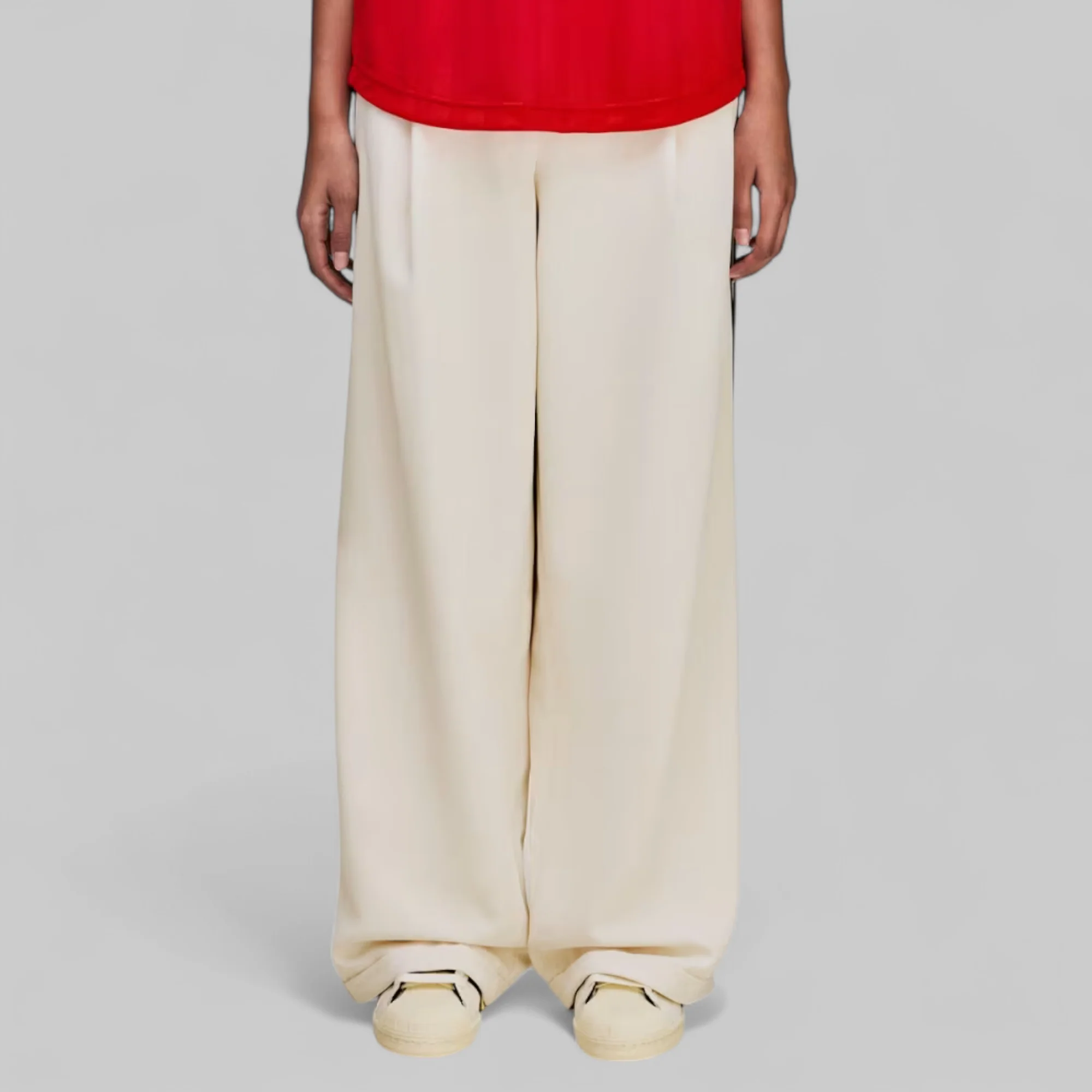 X Wales Bonner Wide Trouser - Wonder White - Image 7