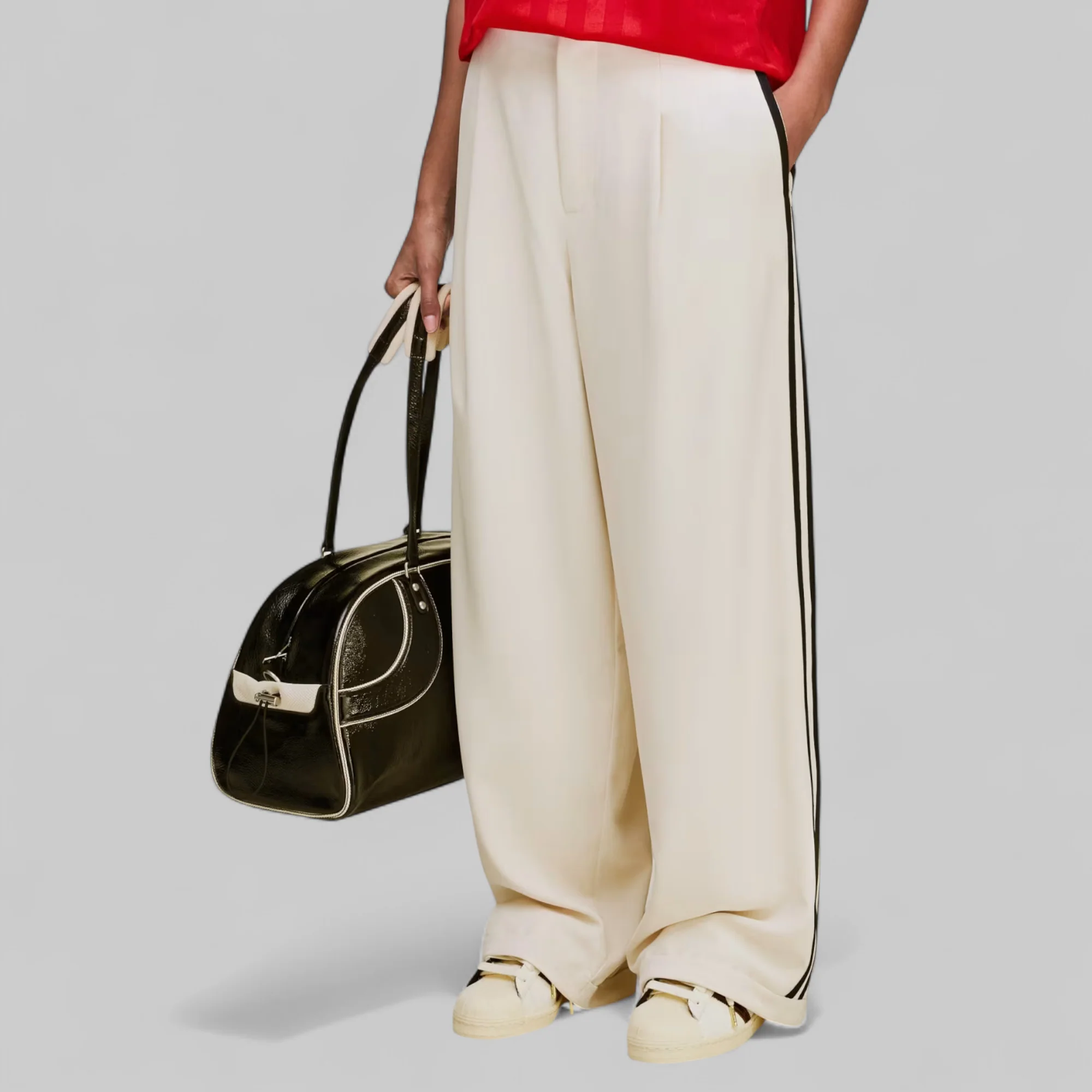 X Wales Bonner Wide Trouser - Wonder White - Image 9